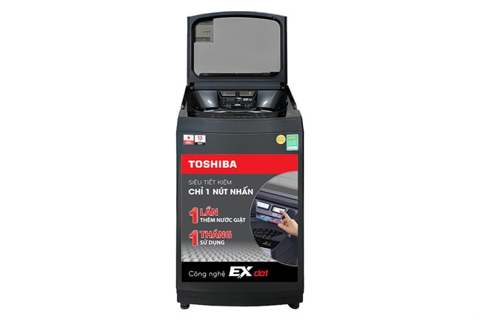 Máy giặt Toshiba Inverter 12 kg AW-DUM1300KV(MG) Màu Đen