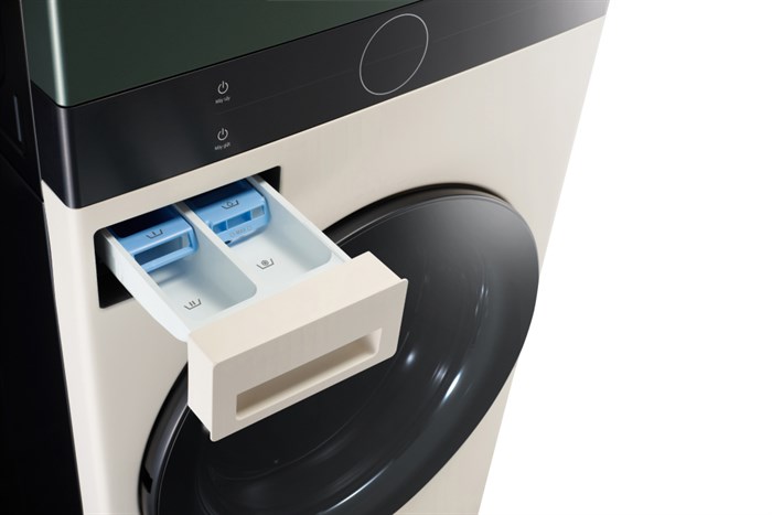 Tháp giặt sấy LG WashTower Inverter giặt 21 kg - sấy 16 kg WT2116SHEG Màu Xanh rêu