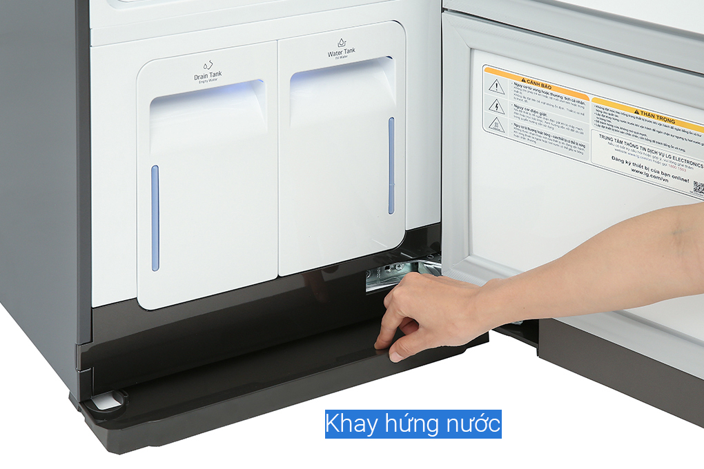 Tủ chăm sóc quần áo thông minh LG Styler Inverter 3 móc S3MFC Màu Trắng - Bạc