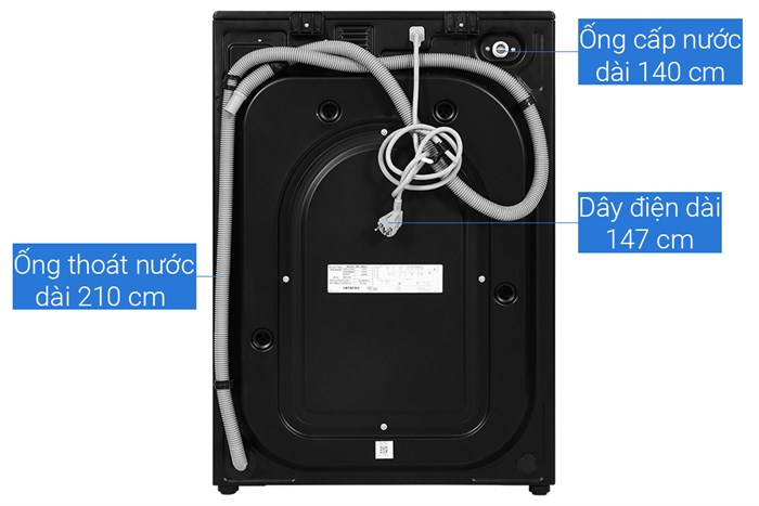 Máy giặt Hitachi Inverter 10 kg BD-100XGV MAG Màu Xám