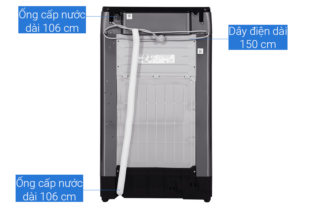 Máy giặt Hitachi Inverter 17 kg SF-170ZCV SS - 9