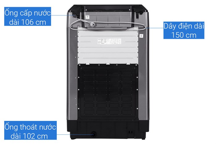 Máy giặt Hitachi Inverter 25 kg SF-250ZFVAD SS Màu Inox