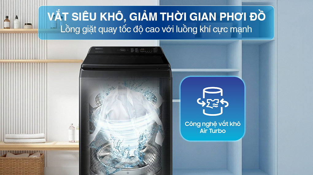 Máy giặt Samsung Inverter 12 kg WA12CG5745BVSV