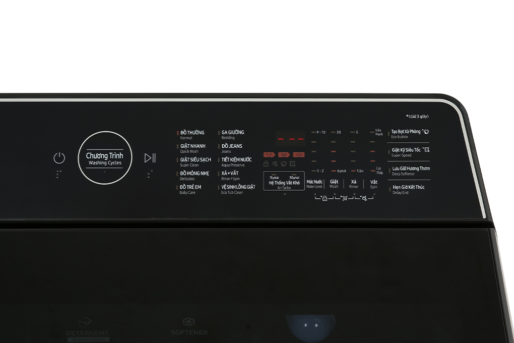 Máy giặt Samsung Inverter 12 kg WA12CG5745BVSV Màu Đen