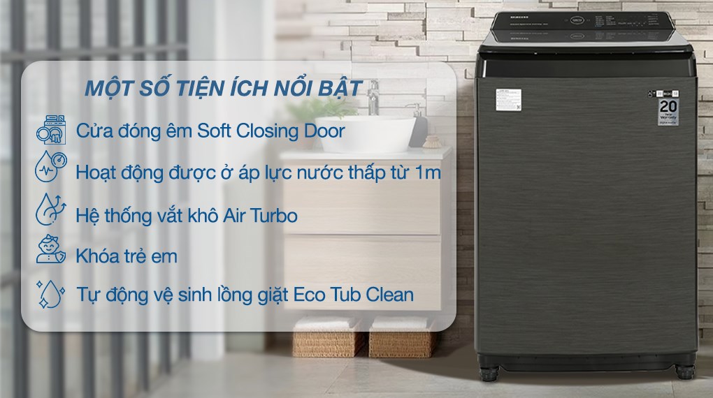 Máy giặt Samsung Inverter 17 kg WA17CG6886BVSV