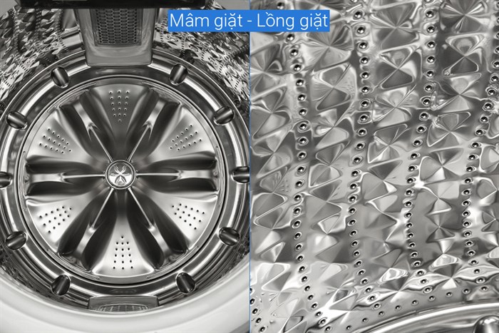 Máy giặt Samsung Inverter 17 kg WA17CG6886BVSV Màu Đen