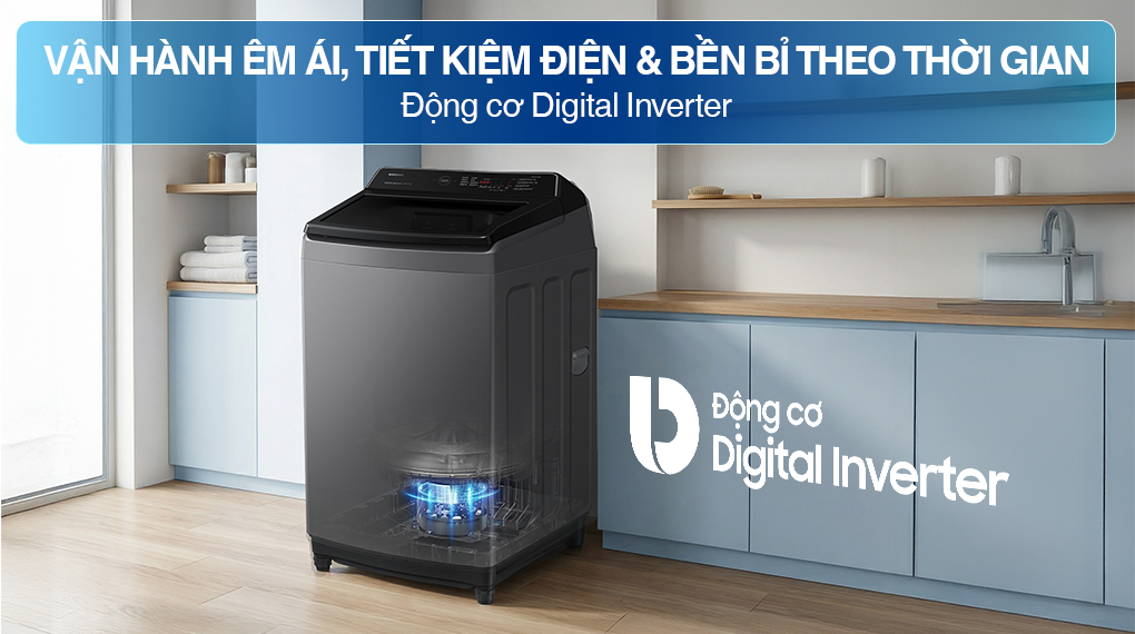 Máy giặt Samsung Inverter 9.5 kg WA95CG4545BDSV