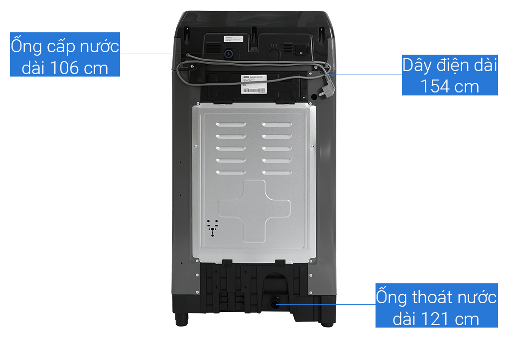 Máy giặt Samsung Inverter 9.5 kg WA95CG4545BDSV Màu Đen - Xám
