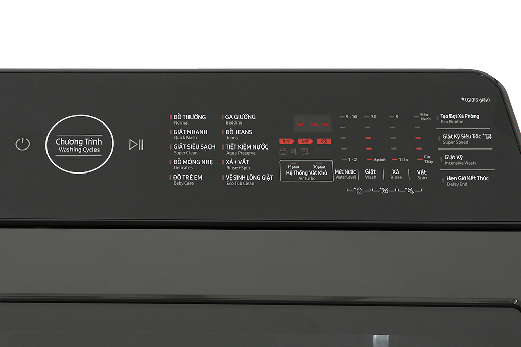 Máy giặt Samsung Inverter 9.5 kg WA95CG4545BDSV Màu Đen - Xám