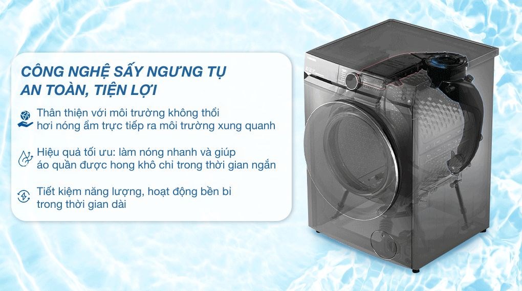 Máy giặt sấy Toshiba Inverter giặt 10.5 kg - sấy 7 kg TWD-BM115GF4V(SK)