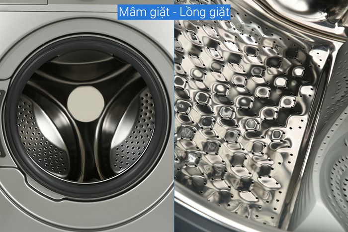 Máy giặt sấy Toshiba Inverter giặt 10.5 kg - sấy 7 kg TWD-BM115GF4V(SK) Màu Bạc