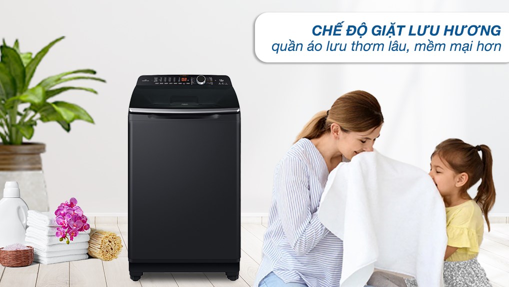Máy giặt Aqua Inverter 12 kg AQW-DR120HT BK