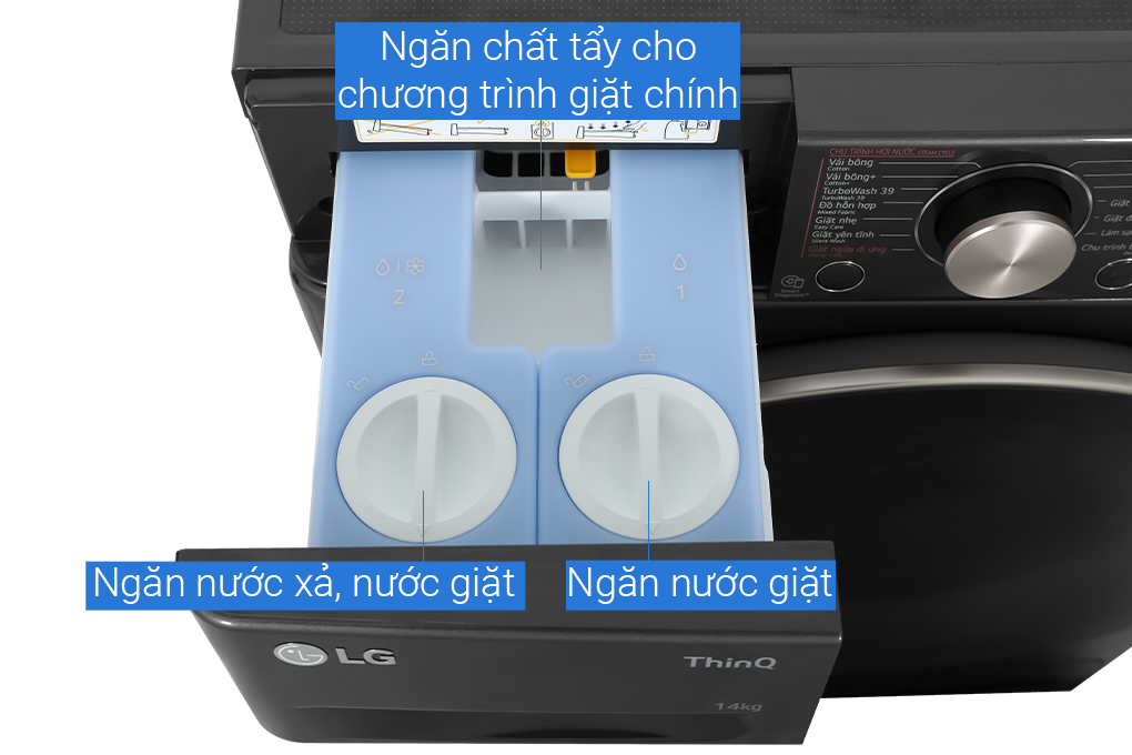 Máy giặt LG AI DD Inverter 14 kg FV1414S3BA Màu Đen