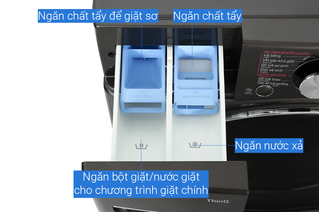Máy giặt sấy LG AI DD Inverter giặt 21 kg - sấy 12 kg F2721HVRB Màu Đen