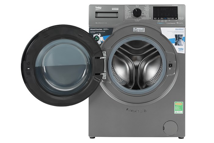 Máy giặt Beko Inverter 9 kg WCV9648XSTM Màu Xám