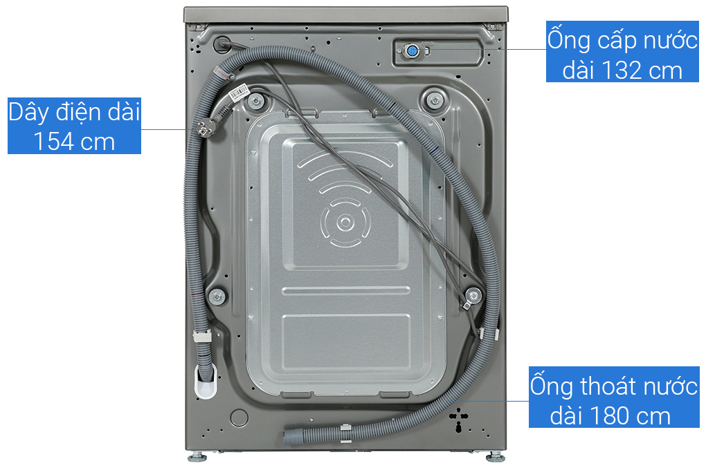 Máy giặt LG AI DD Inverter 14 kg FV1414S3P Màu Xám