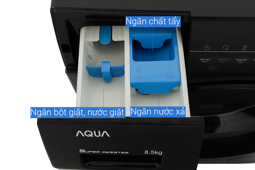 Máy giặt Aqua Inverter 8.5 kg AQD-A852J BK Màu Đen