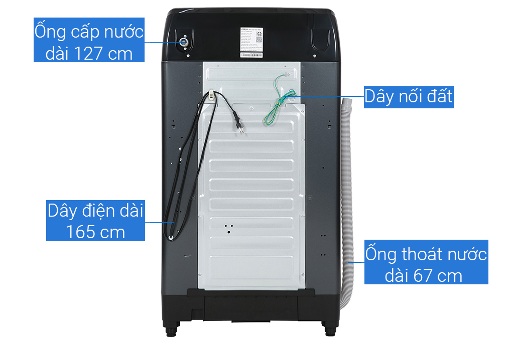 Máy giặt Aqua Inverter 10.5 kg AQW-DR105JT BK Màu Đen
