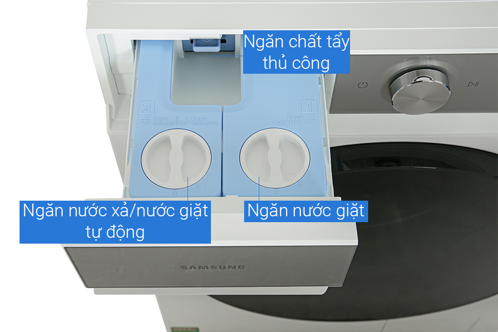 Máy giặt sấy Samsung Bespoke AI Inverter giặt 12 kg - sấy 8 kg WD12BB944DGHSV - 4