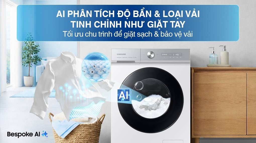 Máy giặt Samsung Bespoke AI Inverter 14 kg WW14BB944DGHSV