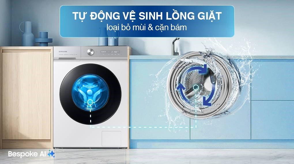 Máy giặt Samsung Bespoke AI Inverter 14 kg WW14BB944DGHSV