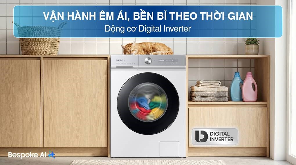 Máy giặt Samsung Bespoke AI Inverter 14 kg WW14BB944DGHSV