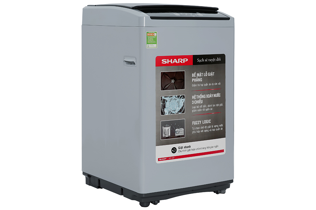 Máy giặt Sharp 7.5 Kg ES-Y75HV-S Màu Xám