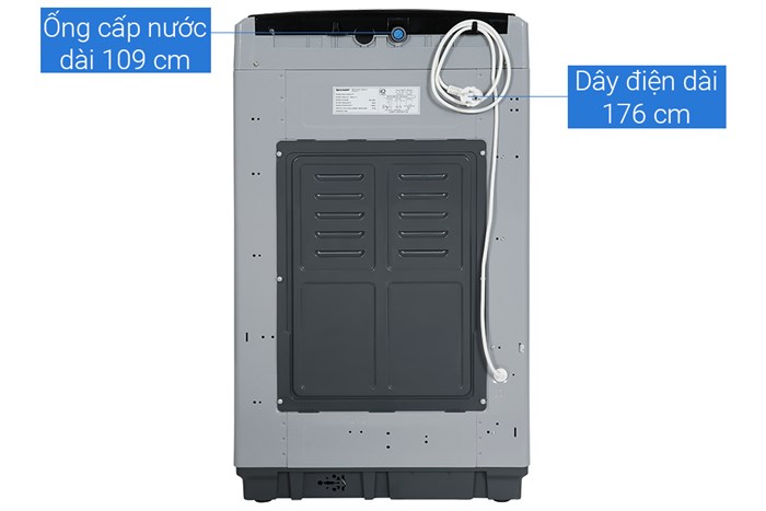 Máy giặt Sharp 7.5 Kg ES-Y75HV-S Màu Xám