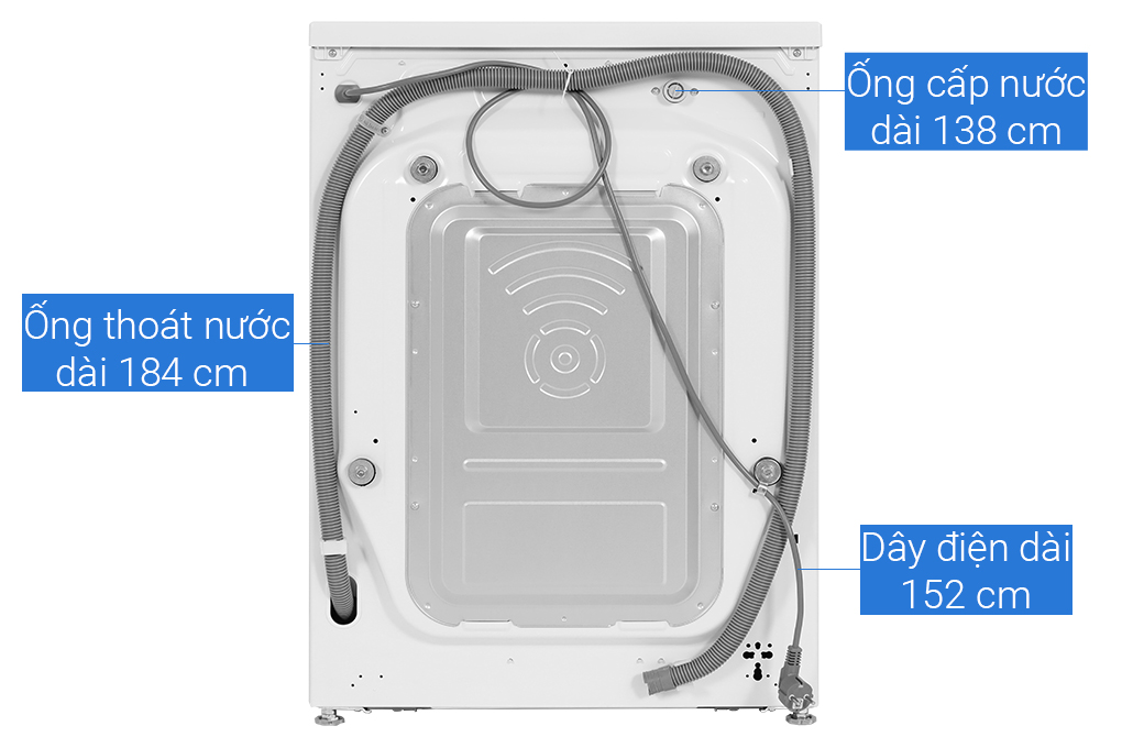 Máy giặt LG AI DD Inverter 12 kg FV1412S4W Màu Trắng