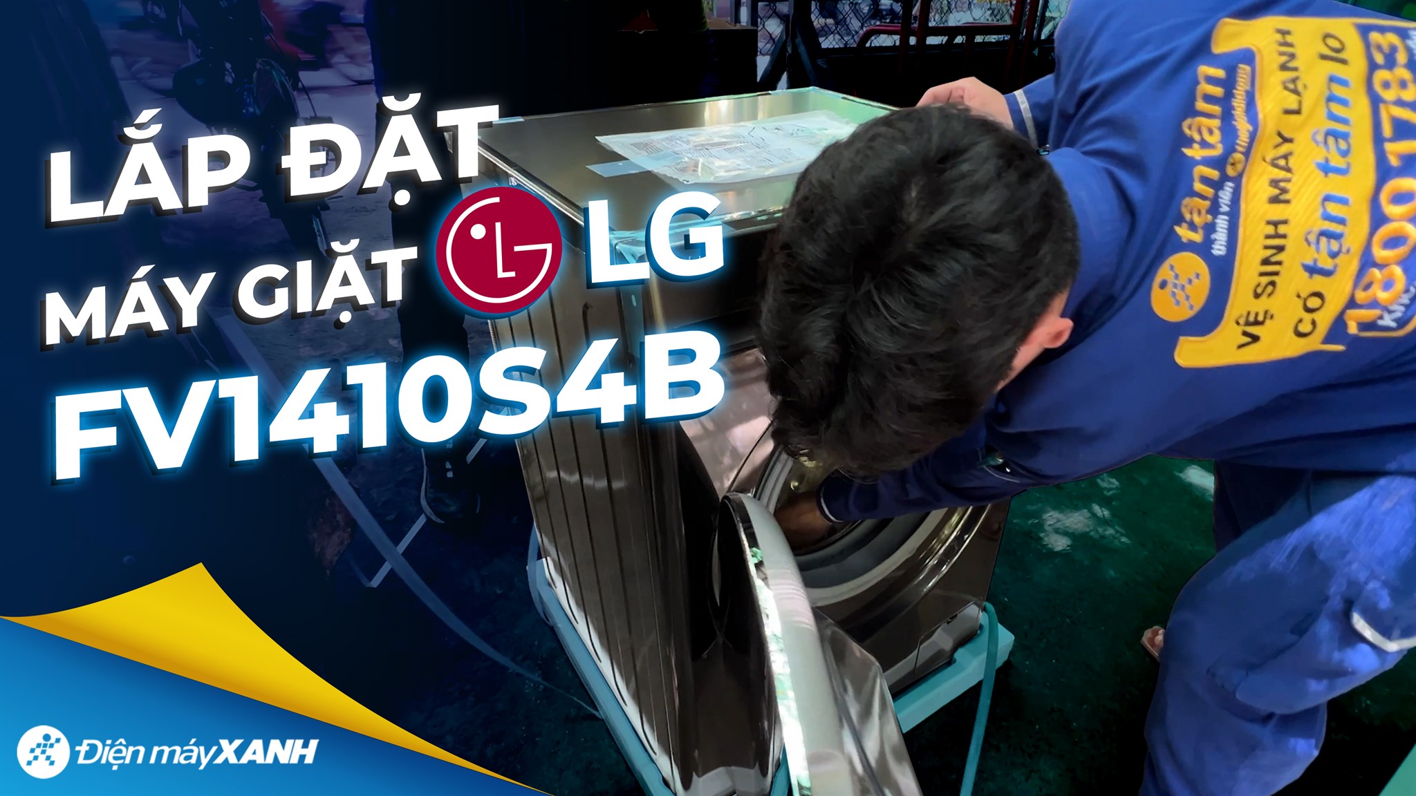Máy giặt LG AI DD Inverter 10 kg FV1410S4B