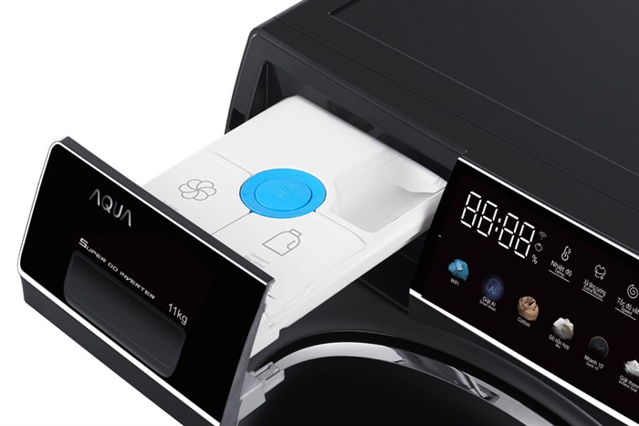 Máy giặt Aqua Inverter 11 kg AQD-DDW1100J BK Màu Đen