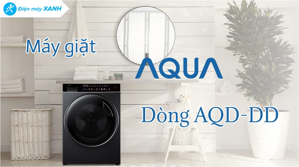 Máy giặt Aqua Inverter 10 kg AQD-DDW1000J BK