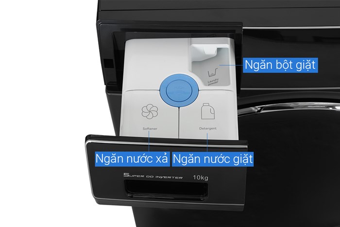 Máy giặt Aqua Inverter 10 kg AQD-DDW1000J BK Màu Đen