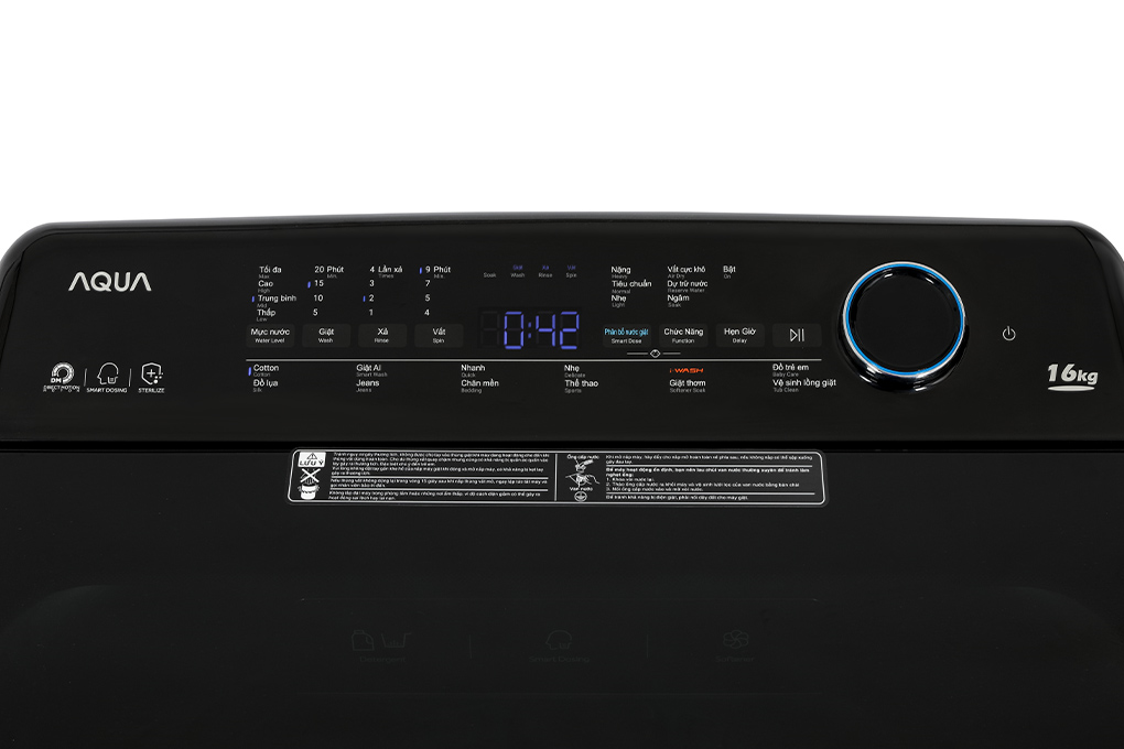 Máy giặt Aqua Inverter 16 kg AQW-DR160UHT PS Màu Bạc