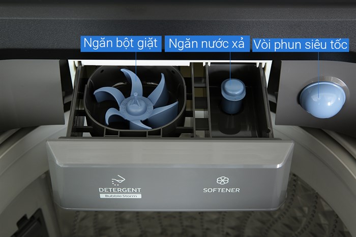 Máy giặt Samsung Ecobubble Inverter 10.5 kg WA10CG5745BDSV Màu Đen - Xám