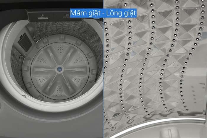 Máy giặt Samsung Ecobubble Inverter 10.5 kg WA10CG5745BDSV Màu Đen - Xám