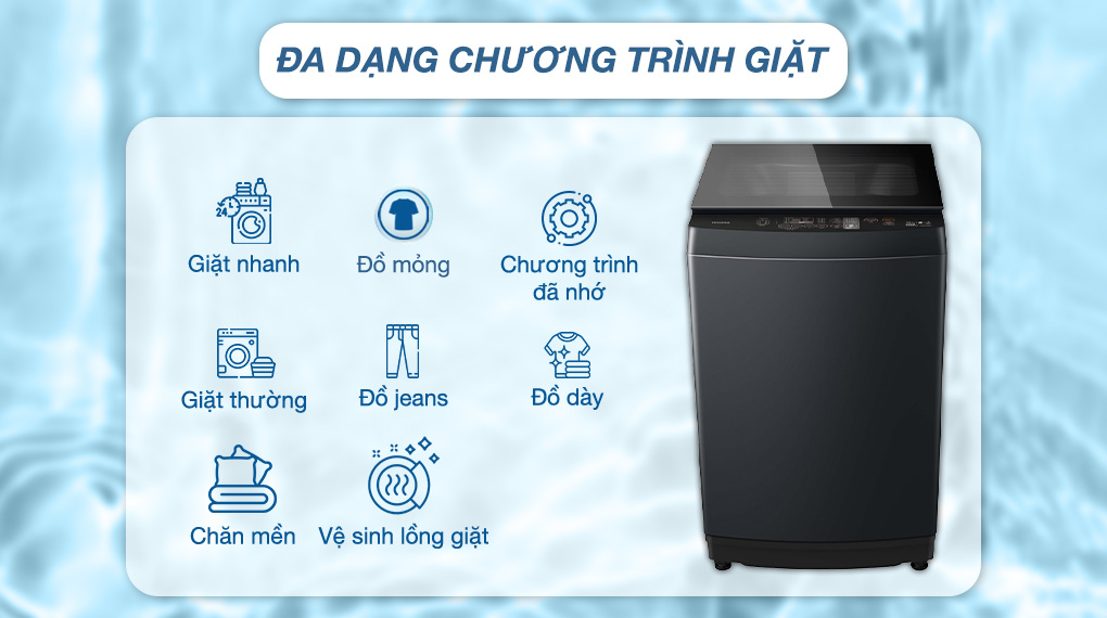 Máy giặt Toshiba Inverter 12 kg AW-DUK1300KV MK - Chương trình giặt