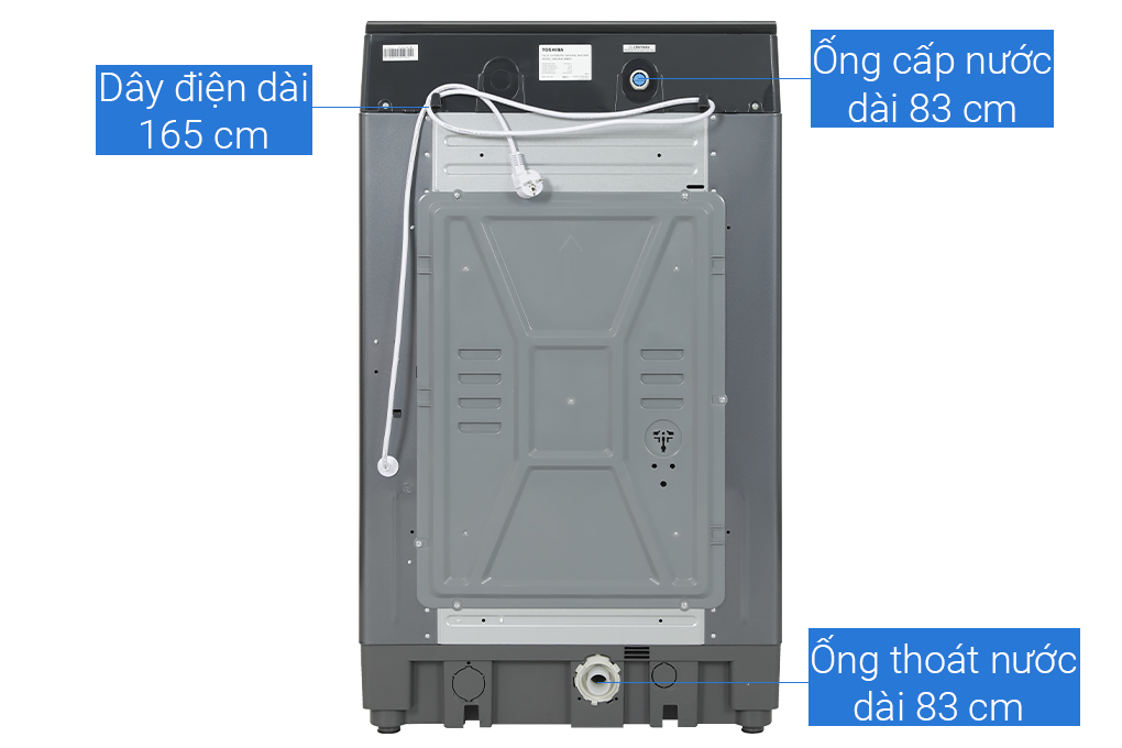 Máy giặt Toshiba Inverter 13 kg AW-DUM1400LV (MK) Màu Xám đậm