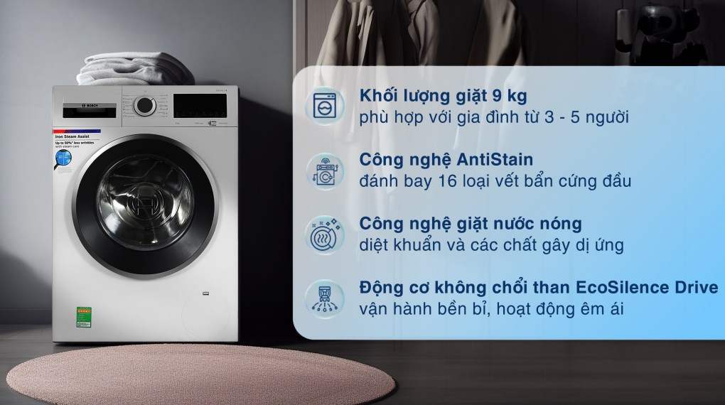 Máy giặt Bosch 9 kg WGA14400SG