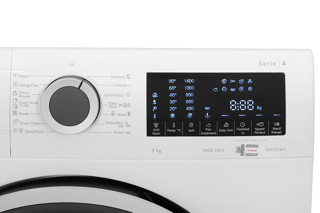 Máy giặt Bosch 9 kg WGA14400SG Màu Trắng