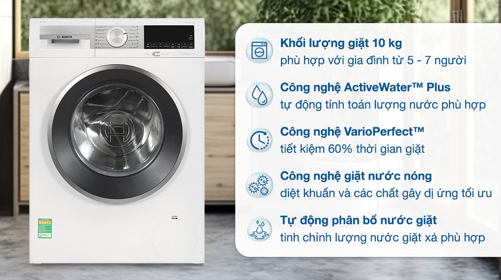 Máy giặt Bosch 10 kg WGG254A0SG