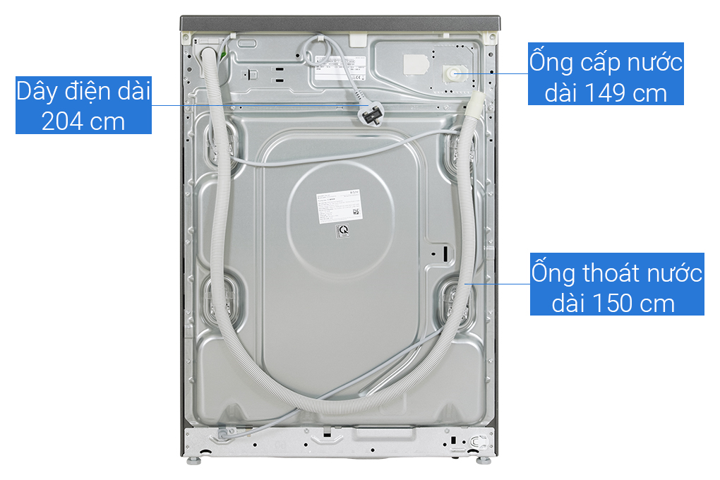 Máy giặt Bosch 10 kg WGG254A0VN Màu Xám đậm