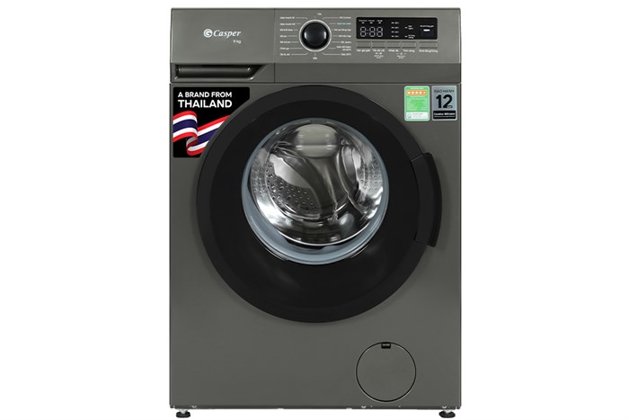 Máy giặt Casper Inverter 9 kg WF-9VG1 Màu Ghi Đậm