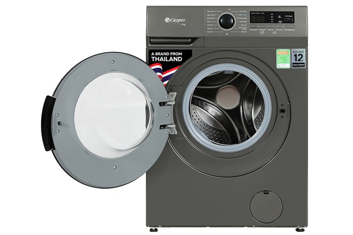 Máy giặt Casper Inverter 9 kg WF-9VG1 Màu Ghi Đậm