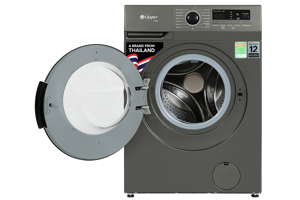 Máy giặt Casper Inverter 9 kg WF-9VG1 Màu Ghi Đậm
