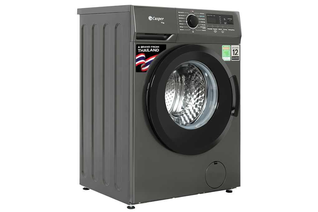 Máy giặt Casper Inverter 9 kg WF-9VG1 Màu Ghi Đậm