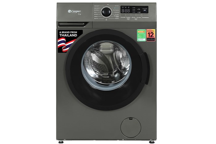 Máy giặt Casper Inverter 8 kg WF-8VG1 Màu Ghi Đậm