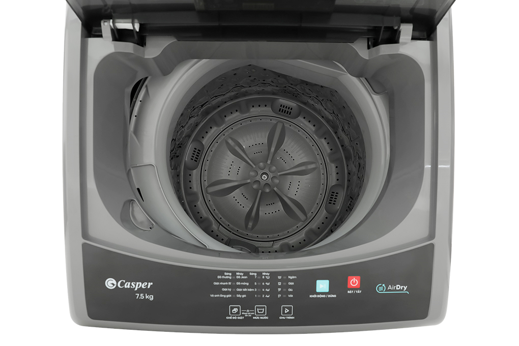 Máy giặt Casper 7.5 kg WT-75NG1 Màu Xám
