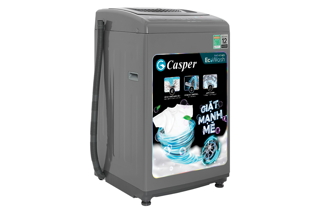 Máy giặt Casper 7.5 kg WT-75NG1 Màu Xám