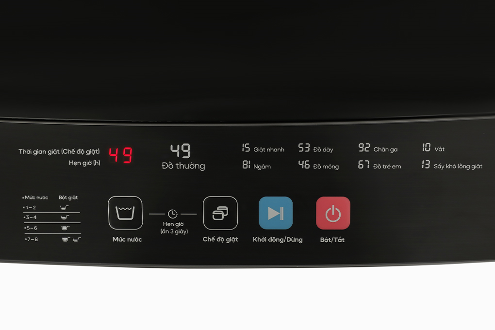 Máy giặt Casper 8.5 kg WT-85NG1 Màu Xám